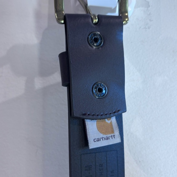 CARHARTT Sz M Belt Full Grain Leather 40 x 1.5” And 1.5 x 2.5 (Buckle) - Picture 6 of 6